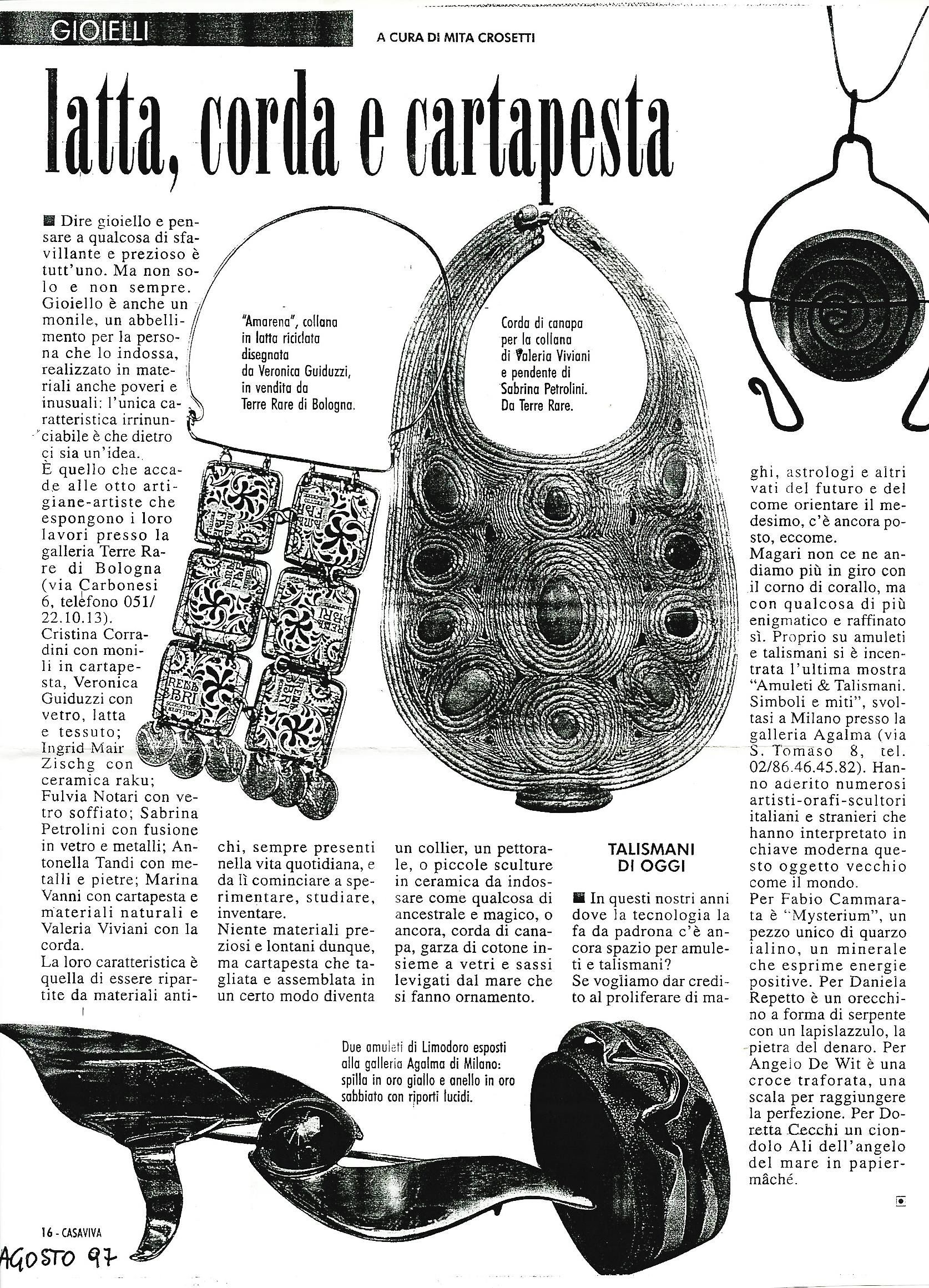 Monili alchimie della materia, Casaviva agosto 1997.jpg